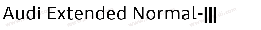 Audi Extended Normal字体转换